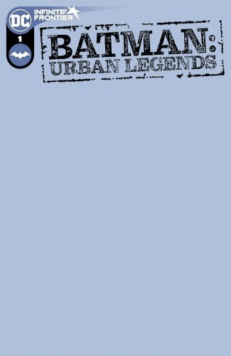 BATMAN URBAN LEGENDS #1 BLANK VARIANT