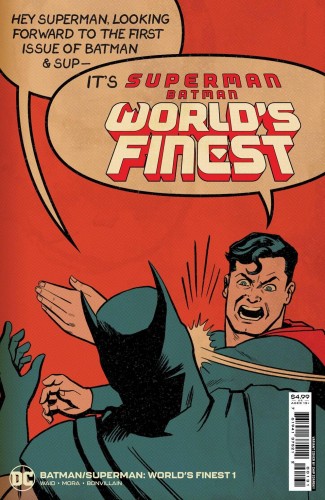 BATMAN SUPERMAN WORLDS FINEST #1 (2022 SERIES) ZDARSKY SUPERMAN SLAP 1 IN 25 INCENTIVE VARIANT 