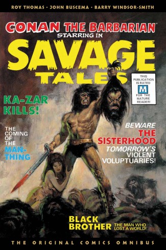 SAVAGE SWORD OF CONAN THE ORIGINAL COMICS OMNIBUS VOLUME 1 HARDCOVER BORIS VALLEJO DM VARIANT COVER