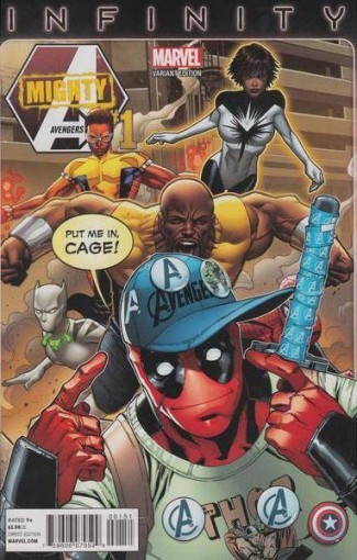MIGHTY AVENGERS #1 (2013 SERIES) DEADPOOL PARTY VARIANT COVER