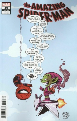 AMAZING SPIDER-MAN #49 (2018 SERIES) SKOTTIE YOUNG BABY VARIANT COVER