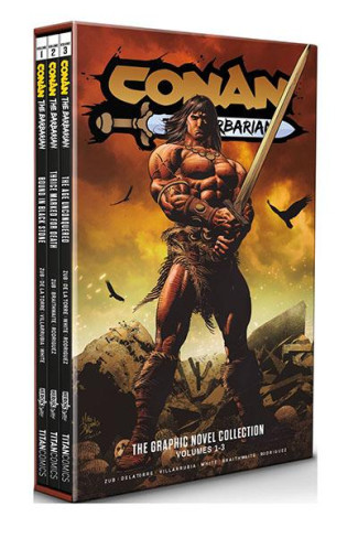 CONAN THE BARBARIAN VOLUME 1-3 SLIPCASE SET REGULAR EDITION MIKE DEODATO COVER