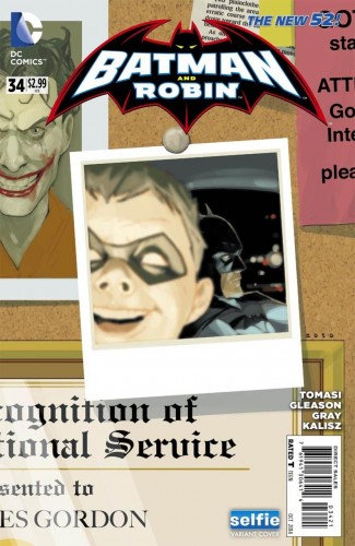 BATMAN AND ROBIN #34 (2011 SERIES) SELFIE VARIANT