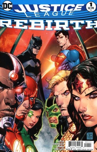 JUSTICE LEAGUE REBIRTH #1 2ND PRINTING