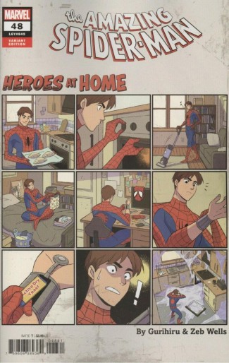 AMAZING SPIDER-MAN #48 (2018 SERIES) GURIHIRU HEROES AT HOME VARIANT