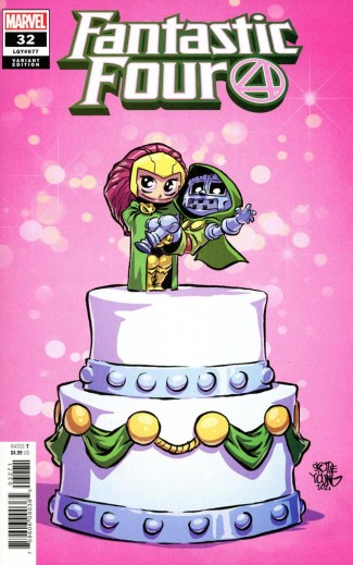 FANTASTIC FOUR #32 (2018 SERIES) SKOTTIE YOUNG BABY VARIANT COVER