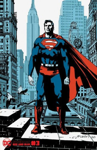 SUPERMAN RED AND BLUE #3 JOHN PAUL LEON VARIANT