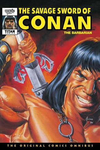 SAVAGE SWORD OF CONAN THE ORIGINAL COMICS OMNIBUS VOLUME 9 HARDCOVER JOE JUSKO COVER