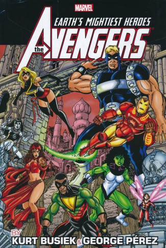 AVENGERS BY BUSIEK AND PEREZ VOLUME 2 OMNIBUS HARDCOVER GEORGE PEREZ DM VARIANT COVER