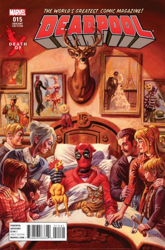 Deadpool Volume 5 #15 (Brereton Death Of X Variant Cover)