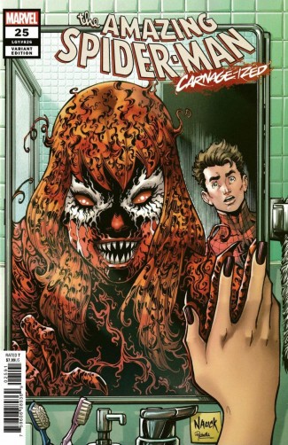 AMAZING SPIDER-MAN #25 (2018 SERIES) NAUCK CARNAGE-IZED VARIANT