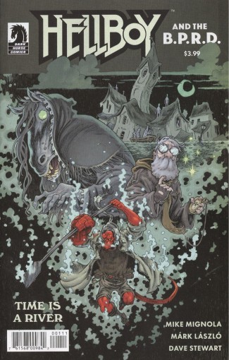 HELLBOY & BPRD TIME IS A RIVER ONE-SHOT COVER A LASZLO