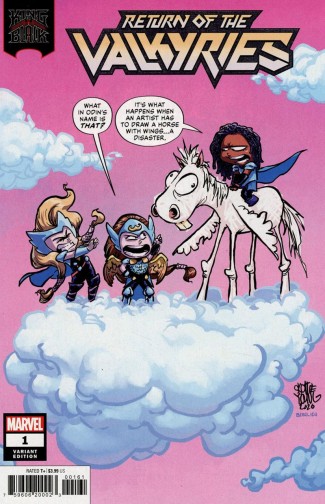 KING IN BLACK RETURN OF VALKYRIES #1 SKOTTIE YOUNG BABY VARIANT COVER