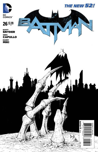 BATMAN #26 (2011 SERIES) GREG CAPULLO BLACK & WHITE 1 IN 100 INCENTIVE VARIANT