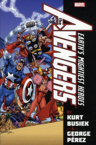 AVENGERS BY BUSIEK AND PEREZ VOLUME 1 OMNIBUS HARDCOVER GEORGE PEREZ FIRST ISSUE COVER