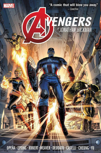 AVENGERS BY JONATHAN HICKMAN OMNIBUS VOLUME 1 HARDCOVER DUSTIN WEAVER COVER