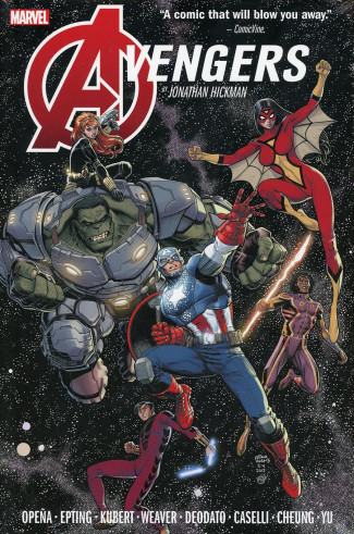 AVENGERS BY JONATHAN HICKMAN OMNIBUS VOLUME 1 HARDCOVER ARTHUR ADAMS DM VARIANT COVER