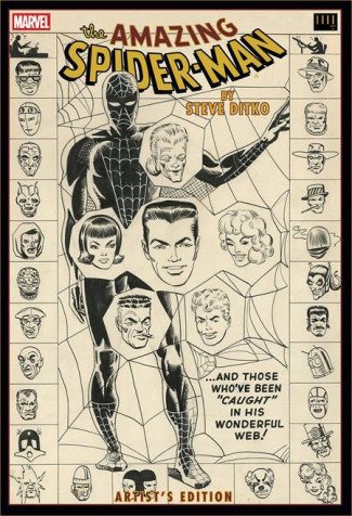 AMAZING SPIDER MAN BY STEVE DITKO ARTIST EDITION HARDCOVER DM VARIANT WEB COVER