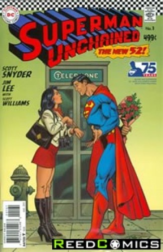 Superman Unchained #1 (75th Anniversary Silver Age 1 in 50 Variant Cover)