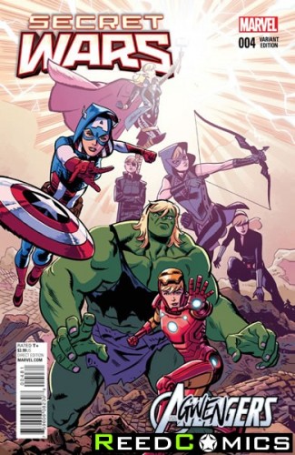 Secret Wars #4 (Agwengers Variant Cover)