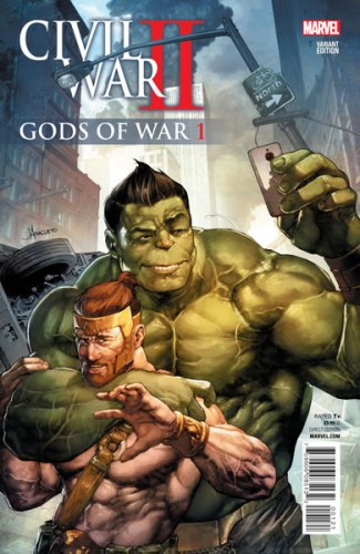 Civil War II Gods of War #1 (Anacleto Variant Cover)