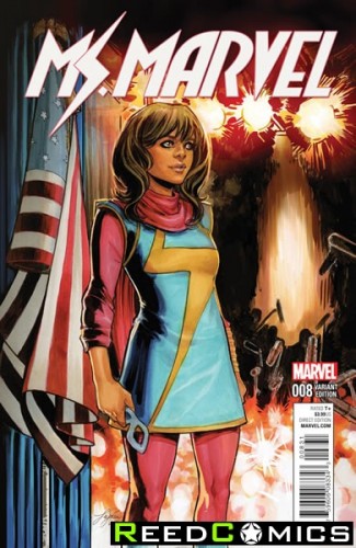 Ms Marvel Volume 4 #8 (Civil War Reenactment Variant Cover)