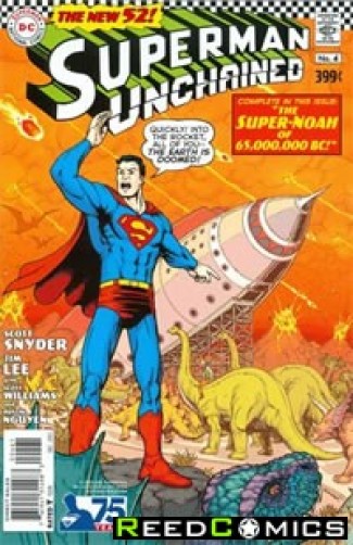 Superman Unchained #4 (75th Anniversary Silver Age 1 in 50 Variant Cover)