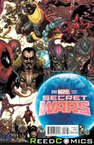 Secret Wars #8 (1 in 20 Bianchi Connecting Incentive Variant Cover)