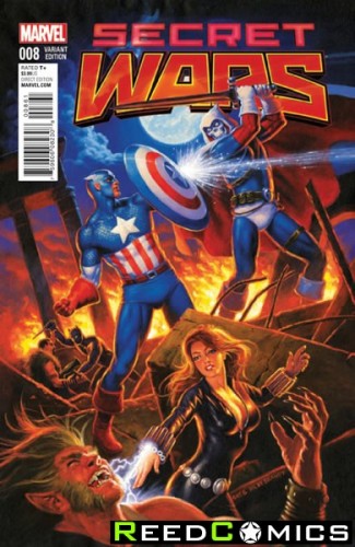 Secret Wars #8 (1 in 25 Hildebrandt Classic Incentive Variant Cover)