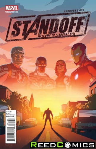 Avengers Standoff Welcome to Pleasant Hill #1 (1 in 25 Rhodes Incentive Variant Cover)
