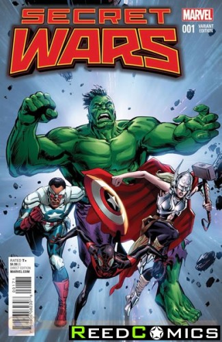 Secret Wars #1 (1 in 25 Guice Classic Variant Cover)