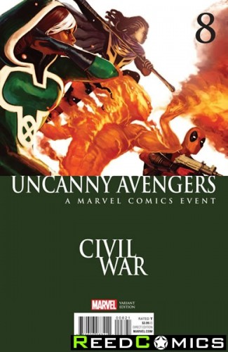 Uncanny Avengers Volume 3 #8 (Hans Civil War Variant Cover)