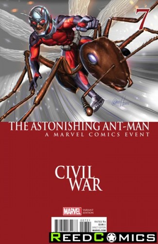 Astonishing Ant Man #7 (Horn Civil War Variant Cover)