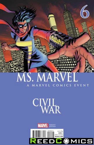 Ms Marvel Volume 4 #6 (McKone Civil War Variant Cover)