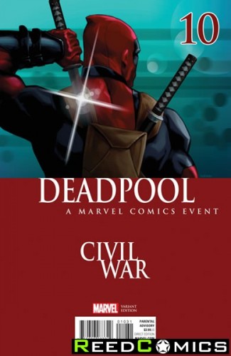 Deadpool Volume 5 #10 (Andrasofszky Civil War Variant Cover)