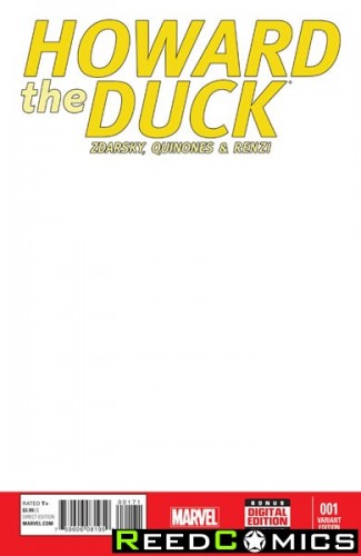 Howard the Duck Volume 4 #1 (Blank Variant Cover)