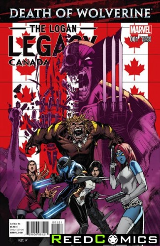 Death Of Wolverine Logan Legacy #1 (Canada Variant Cover)