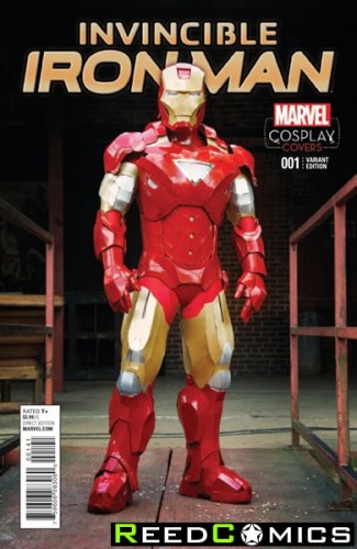 Invincible Iron Man Volume 2 #1 (1 in 15 Cosplay Incentive Variant Cover)
