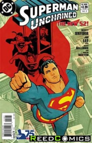 Superman Unchained #3 (75th Anniversary Modern Age 1 in 25 Variant Cover)