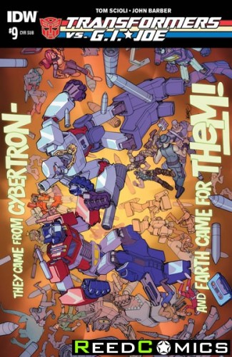 Transformers vs GI Joe #9 (Subscription Variant Cover)