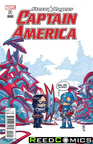Captain America Steve Rogers #1 (Skottie Young Baby Variant Cover)