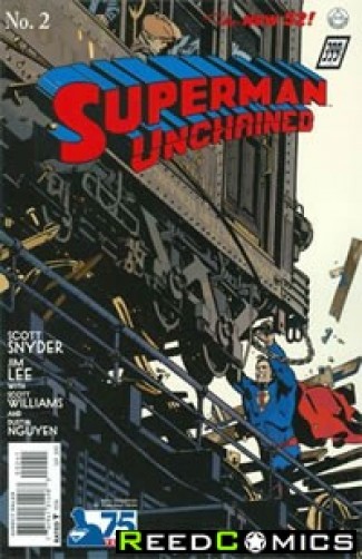 Superman Unchained #2 (75th Anniversary 1930s 1 in 100 Variant Cover)