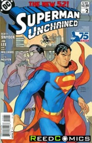 Superman Unchained #2 (75th Anniversary Modern Age 1 in 25 Variant Cover)