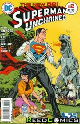 Superman Unchained #2 (75th Anniversary Bronze Age 1 in 50 Variant Cover)