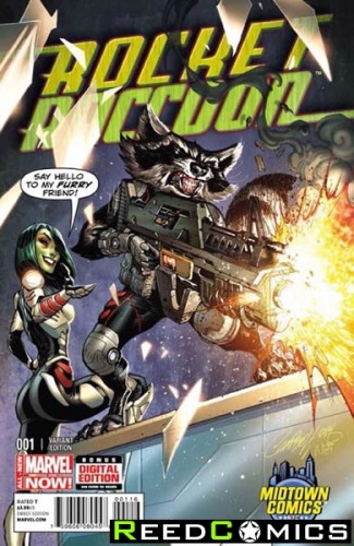 Rocket Raccoon #1 (Midtown Exclusive J Scott Campbell Variant Cover)