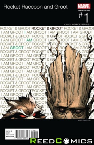 Rocket Raccoon and Groot #1 (Randolph Hip Hop Variant Cover)