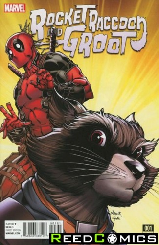 Rocket Raccoon and Groot #1 (1 in 10 Nauck Incentive Variant cover)