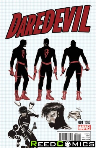 Daredevil Volume 5 #3 (1 in 20 Garney Design Incentive Variant Cover)