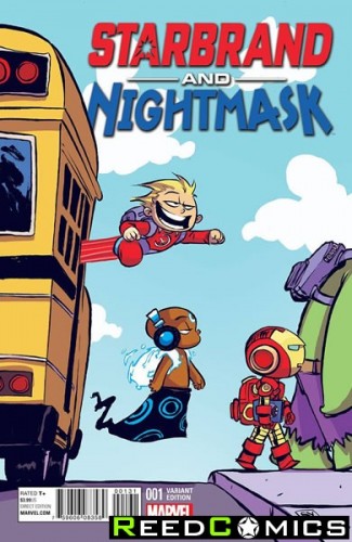 Starbrand and Nightmask #1 (Skottie Young Baby Variant Cover)