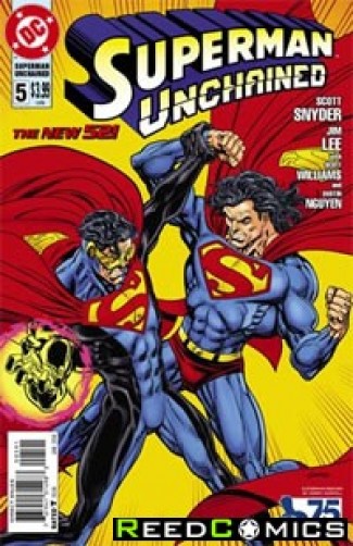 Superman Unchained #5 (75th Anniversary Superman Reborn 1 in 25 Variant Cover)